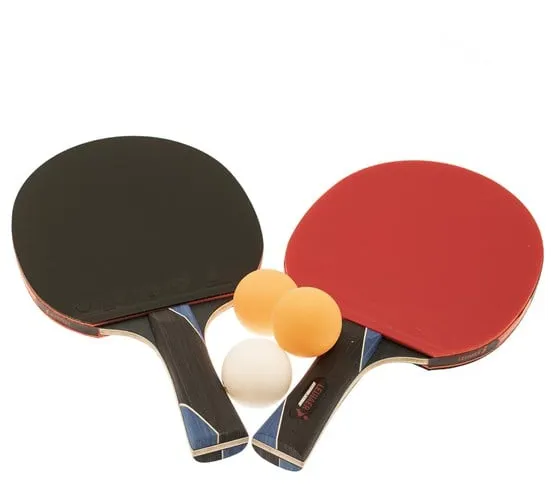 Nordic Games Raqueta de tenis de mesa PRO 2 raquetas y 3 pelotas