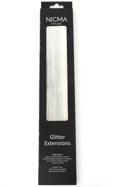 NICMA Styling Glitter Extensions - Plata