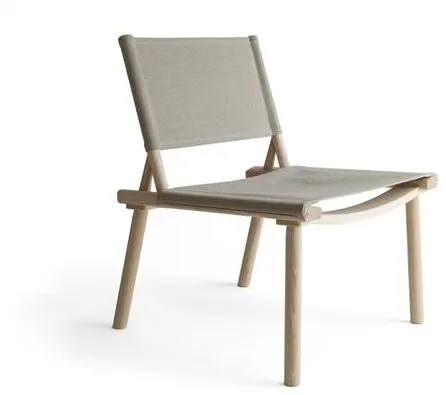 Nikari December Sillón Aceitado de Fresno/Lona de Lino