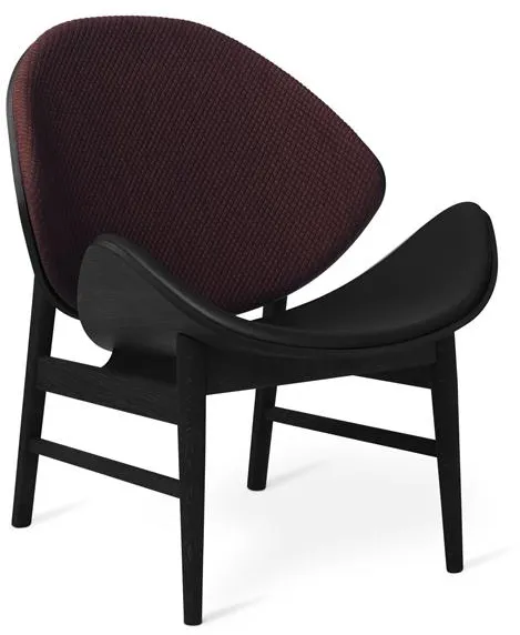 Warm Nordic The Orange Sillón con Asiento y Respaldo Acolchados Mosaic 682/Roble Negro