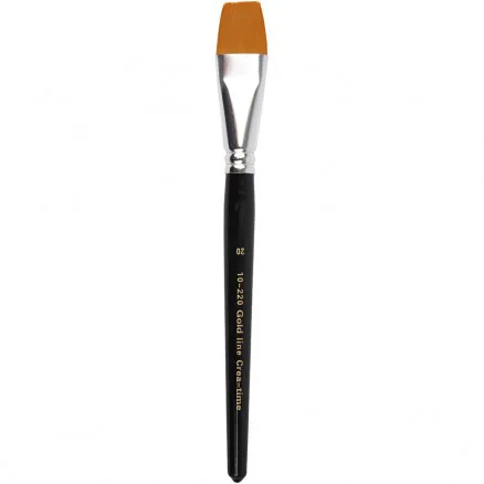 Pinceles Gold Line, L: 21 cm, A: 24 mm, planos, 6 uds./6 pk.