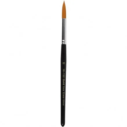Pinceles Gold Line, L: 21 cm, A: 8 mm, redondo, 6 uds./6 pk.