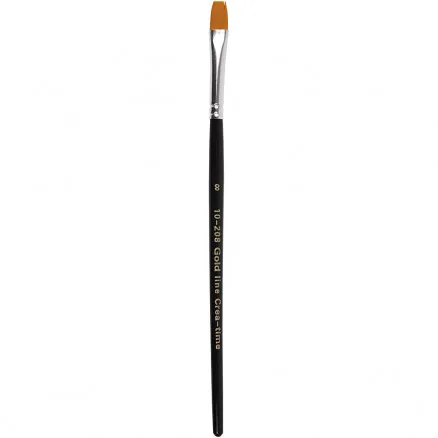 Pinceles Gold Line, L: 18,5 cm, A: 8 mm, plano, 12 uds./12 pk.
