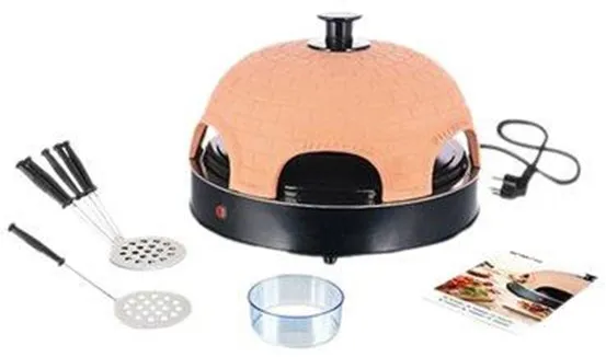 Emerio PO-115984 Pizzarette - horno para pizza - terracota naranja