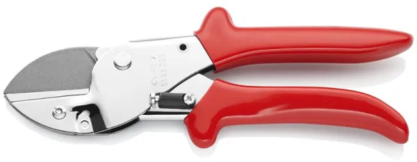 Tijeras de moldura Knipex cromadas, con mangos de plástico 200 mm
